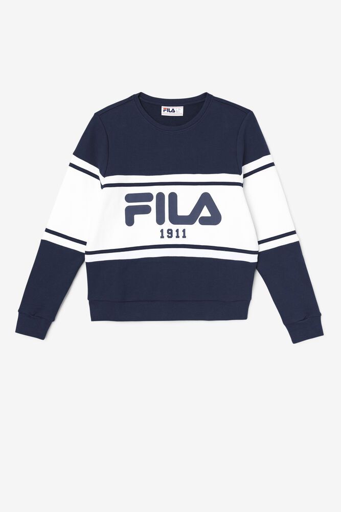 Fila Genser Dame Marineblå Jayla Crew 916748-GRX